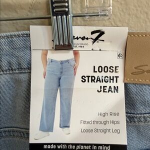 NWT Size 24W Seven7 Loose Straight Jean